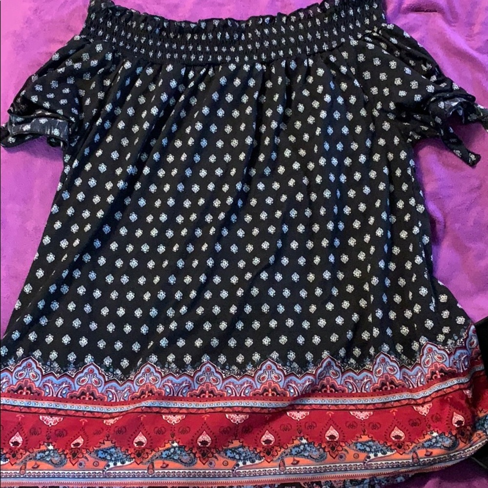 Off the shoulder blouse
